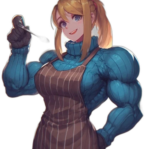 dress, robot, weapon, staff transparent PNG cut-out