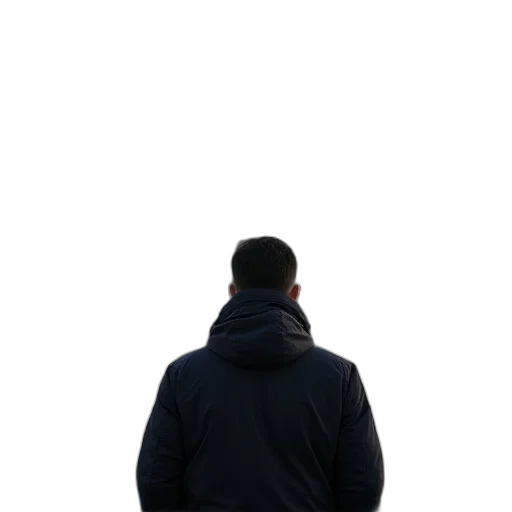 jacket, staff, face, hat transparent PNG cut-out