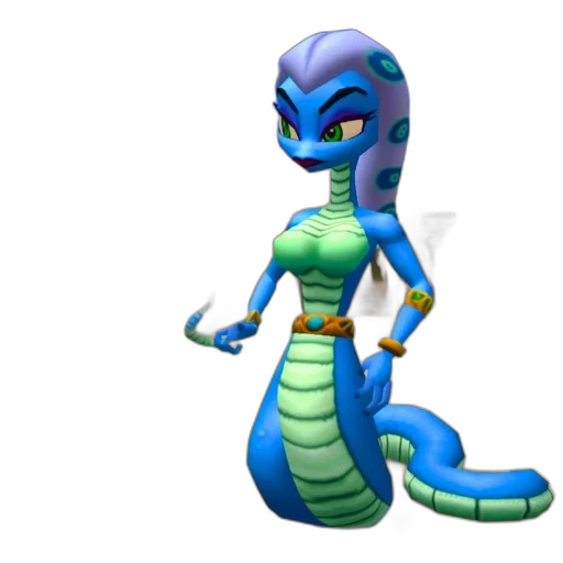 dragon, creature, staff, 3d render transparent PNG cut-out