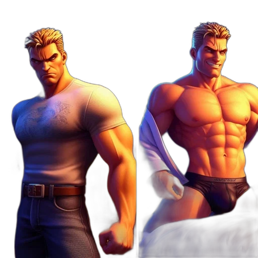 3d render, concept art, comic book art, fantasy art transparent PNG cut-out