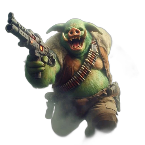 staff, weapon, creature, face transparent PNG cut-out