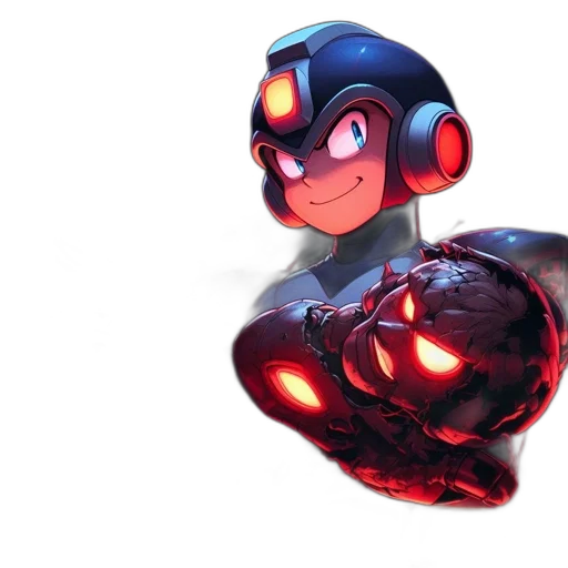 robot, mask, concept art, 3d render transparent PNG cut-out