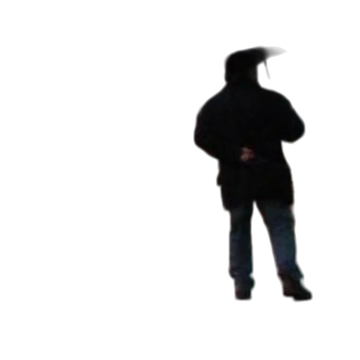 jacket, hat, staff, umbrella transparent PNG cut-out