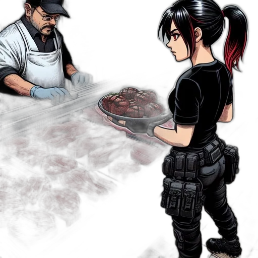 staff, food, comic book art, concept art transparent PNG cut-out