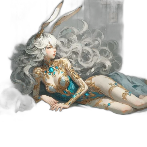 dragon, sword, dress, fantasy art transparent PNG cut-out