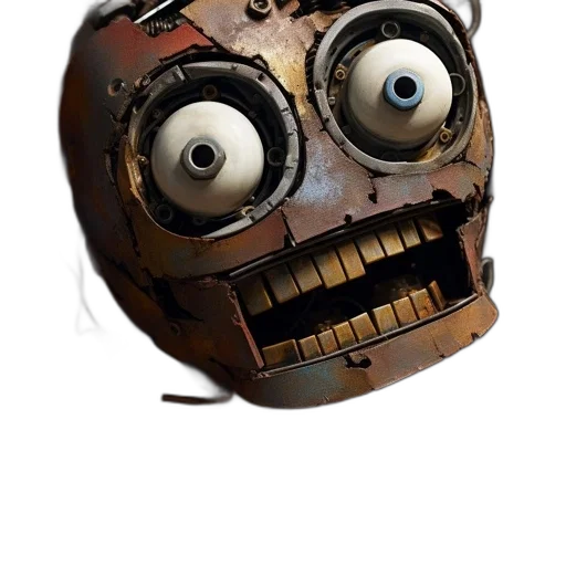 mask, robot, face, creature transparent PNG cut-out