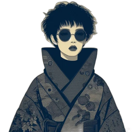 jacket, mask, dress, concept art transparent PNG cut-out