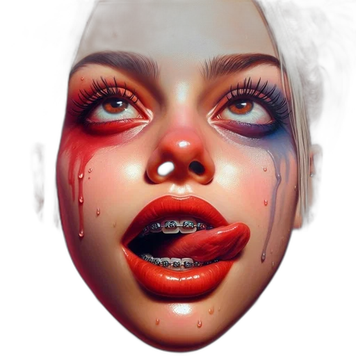 face, mask, creature, concept art transparent PNG cut-out