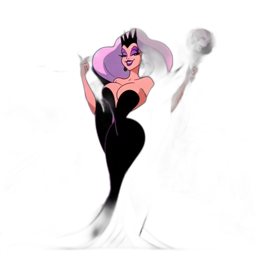 dress, hair, creature, concept art transparent PNG cut-out
