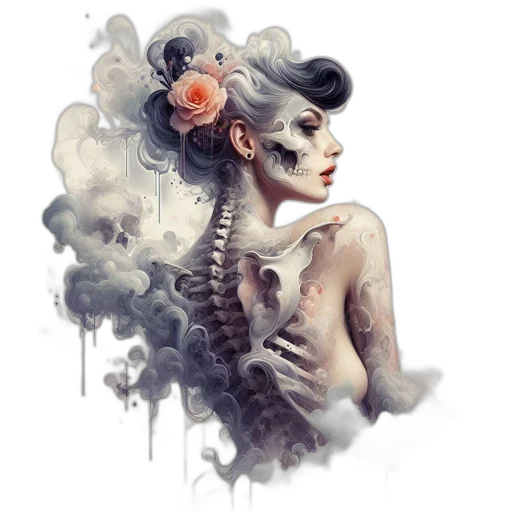 fantasy art, concept art, watercolor, photorealistic transparent PNG cut-out