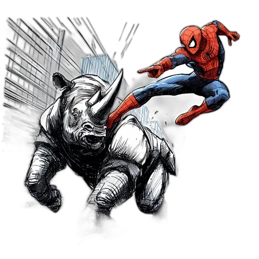 animal, comic book art, concept art, fantasy art transparent PNG cut-out