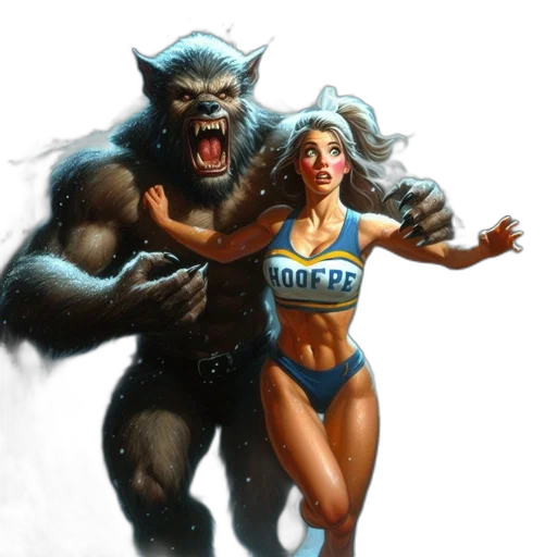 comic book art, concept art, fantasy art, photorealistic transparent PNG cut-out