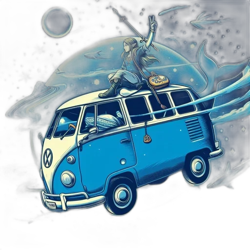 car, dragon, umbrella, concept art transparent PNG cut-out