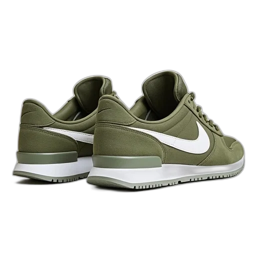 shoes, 3d render, green, pair transparent PNG cut-out