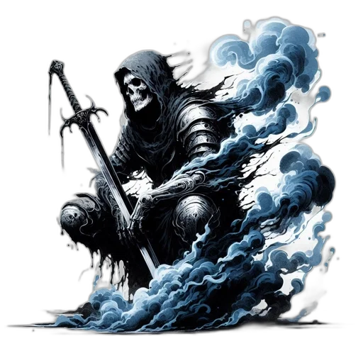sword, weapon, staff, fantasy art transparent PNG cut-out