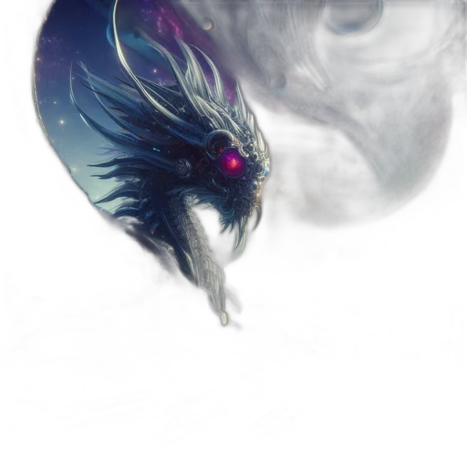 dragon, mask, creature, crown transparent PNG cut-out