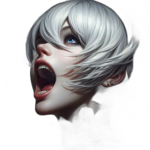 face, mask, creature, hair transparent PNG cut-out