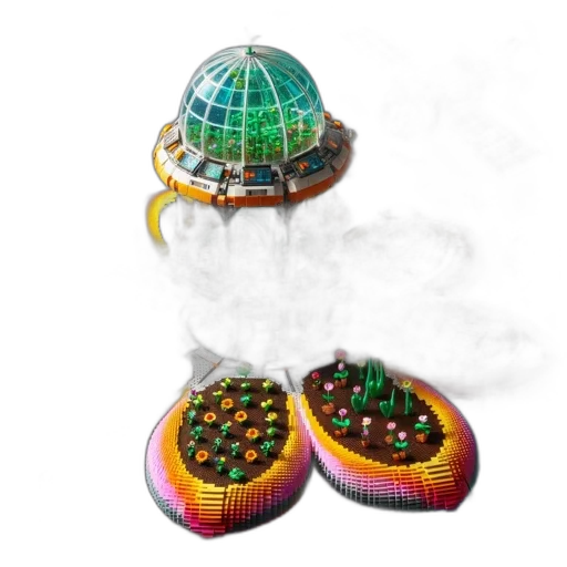 hat, concept art, 3d render, outer space transparent PNG cut-out