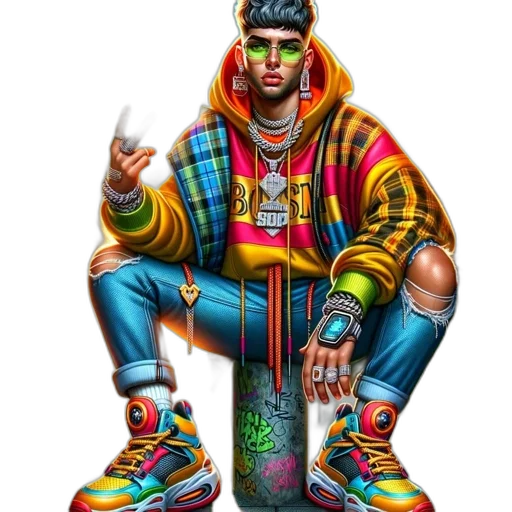 jacket, shoes, face, concept art transparent PNG cut-out
