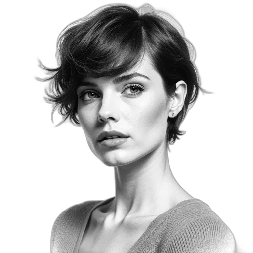 face, hair, jewelry, dress transparent PNG cut-out