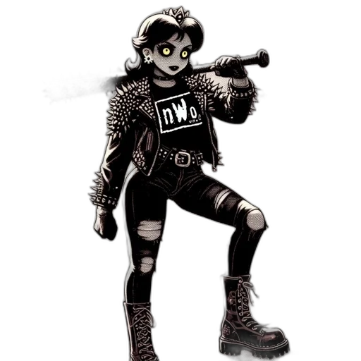 weapon, staff, jacket, robot transparent PNG cut-out