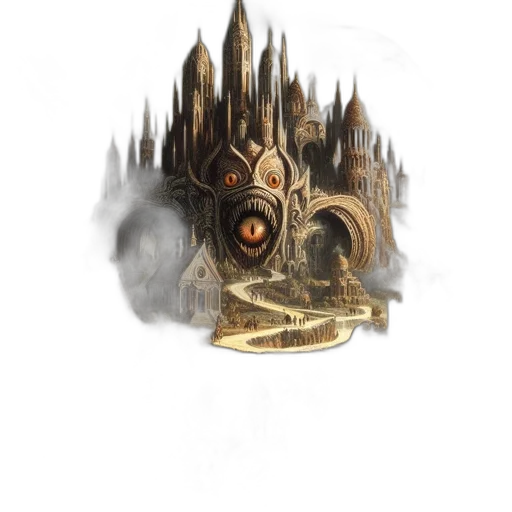 crown, mask, dragon, weapon transparent PNG cut-out
