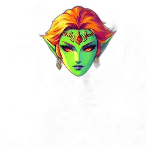mask, face, staff, creature transparent PNG cut-out