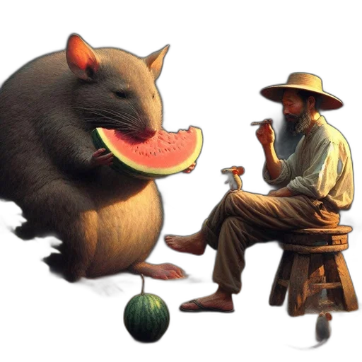 animal, hat, food, creature transparent PNG cut-out