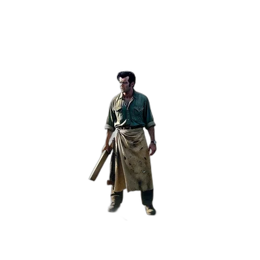 staff, sword, weapon, jacket transparent PNG cut-out