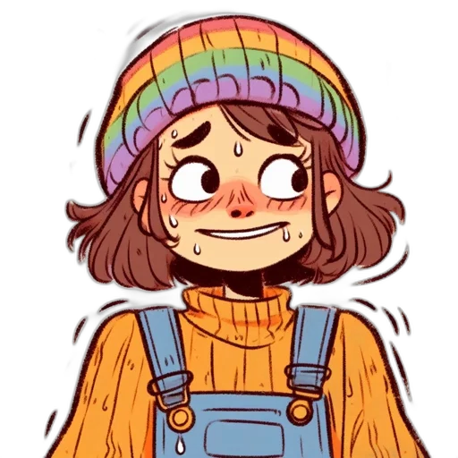 hat, jacket, creature, face transparent PNG cut-out