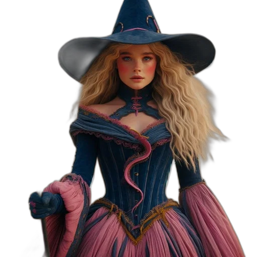 dress, hat, fantasy art, concept art transparent PNG cut-out