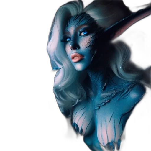 fantasy art, concept art, comic book art, photorealistic transparent PNG cut-out