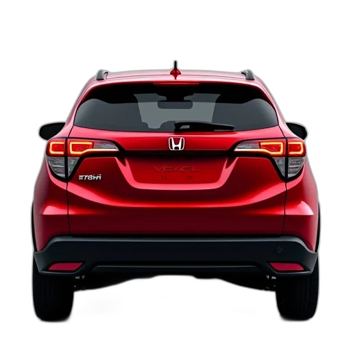 car, rear, red, honda transparent PNG cut-out