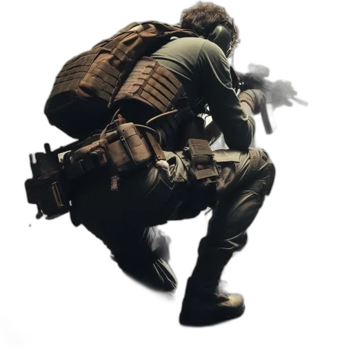 weapon, jacket, staff, concept art transparent PNG cut-out
