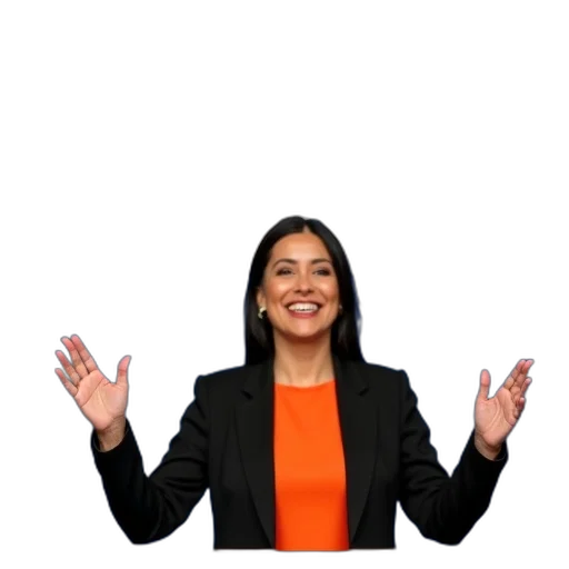 staff, jacket, face, dress transparent PNG cut-out