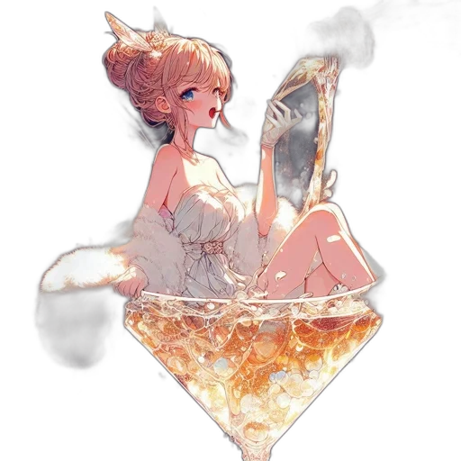 crown, food, dress, watercolor transparent PNG cut-out