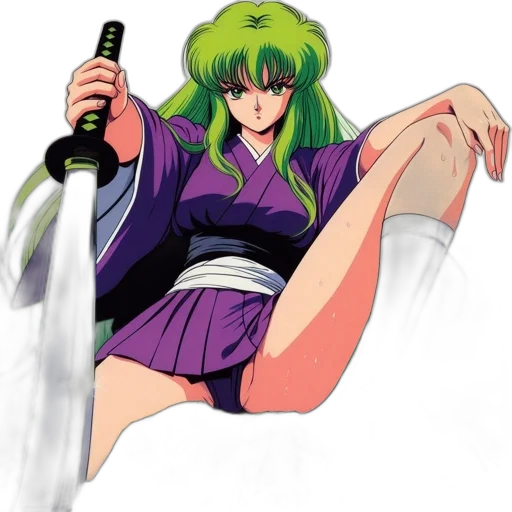 sword, staff, weapon, vaporwave transparent PNG cut-out