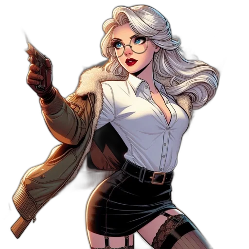staff, jacket, comic book art, concept art transparent PNG cut-out