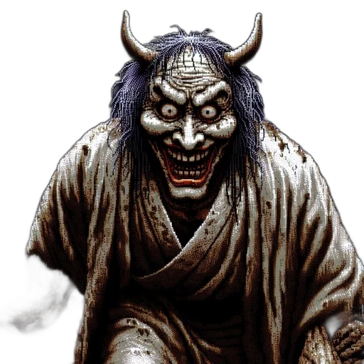 mask, face, creature, staff transparent PNG cut-out