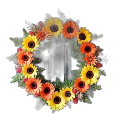 flower, crown, jewelry, face transparent PNG cut-out