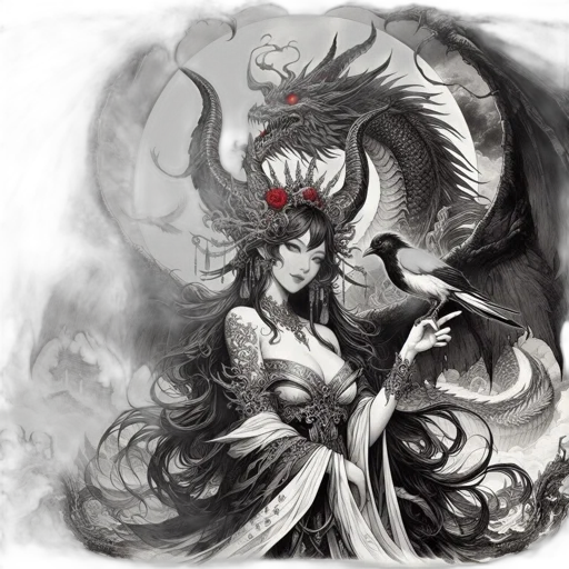 dragon, fantasy art, concept art, anime transparent PNG cut-out