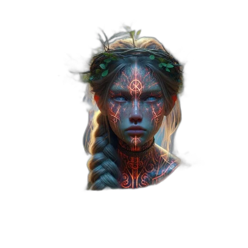face, mask, creature, crown transparent PNG cut-out