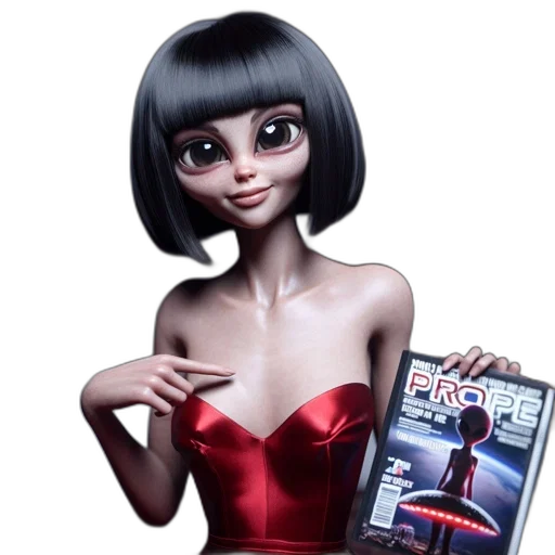 dress, robot, concept art, comic book art transparent PNG cut-out