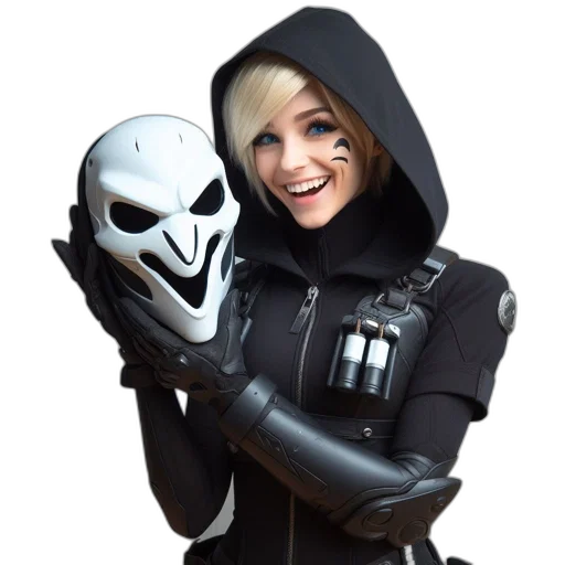 jacket, mask, robot, face transparent PNG cut-out