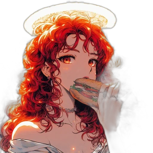 food, dress, crown, anime transparent PNG cut-out