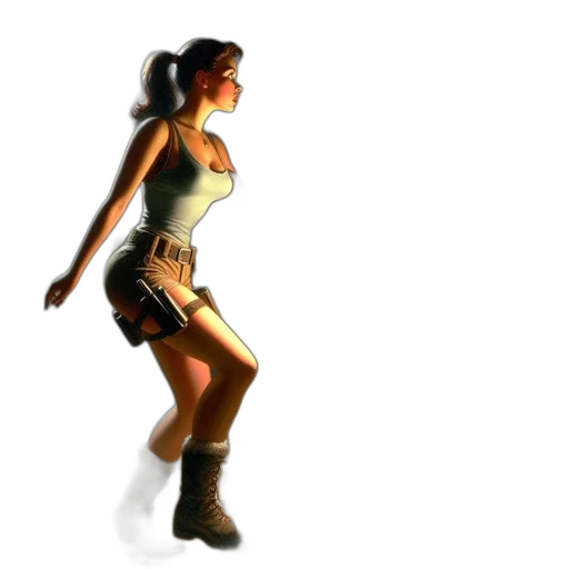 dress, weapon, 3d render, concept art transparent PNG cut-out