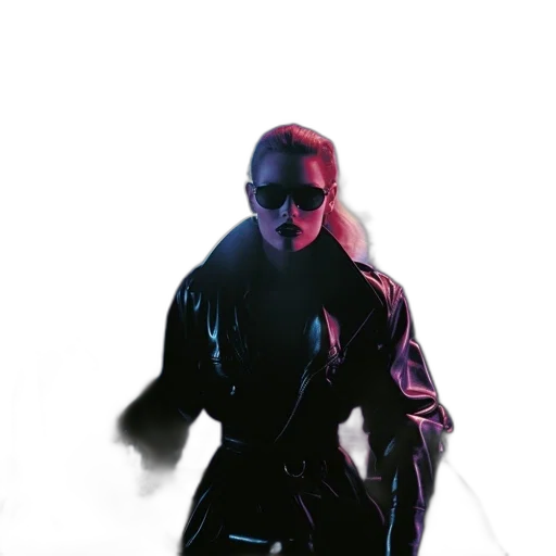 jacket, creature, mask, staff transparent PNG cut-out