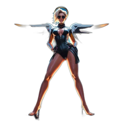 weapon, robot, concept art, 3d render transparent PNG cut-out