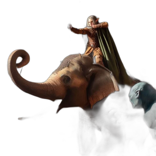 dragon, creature, animal, staff transparent PNG cut-out