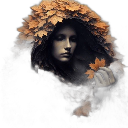 face, mask, crown, creature transparent PNG cut-out